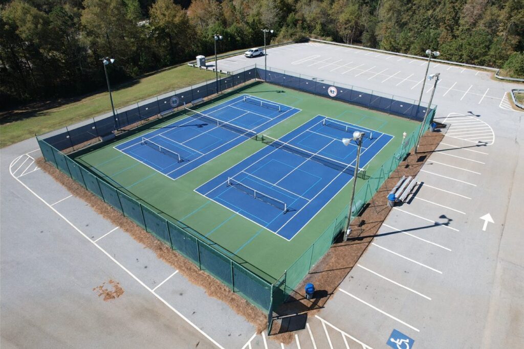 Aerial view of the 2-court Putnam County facility